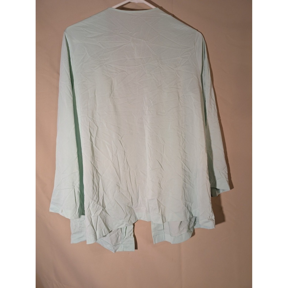 Vintage Shadowline Pajama Set Size 38 Mint Green Embroidered Lace Nylon USA - Picture 2 of 6